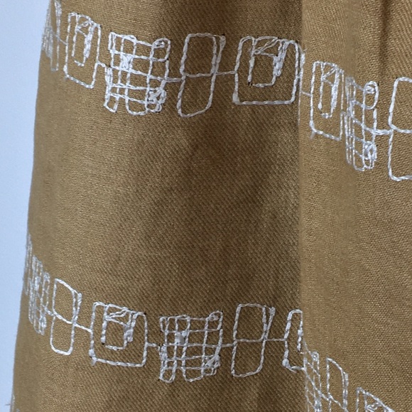 Vintage Y2K LIDA BADAY Linen Skirt with embroidery - Picture 7 of 15
